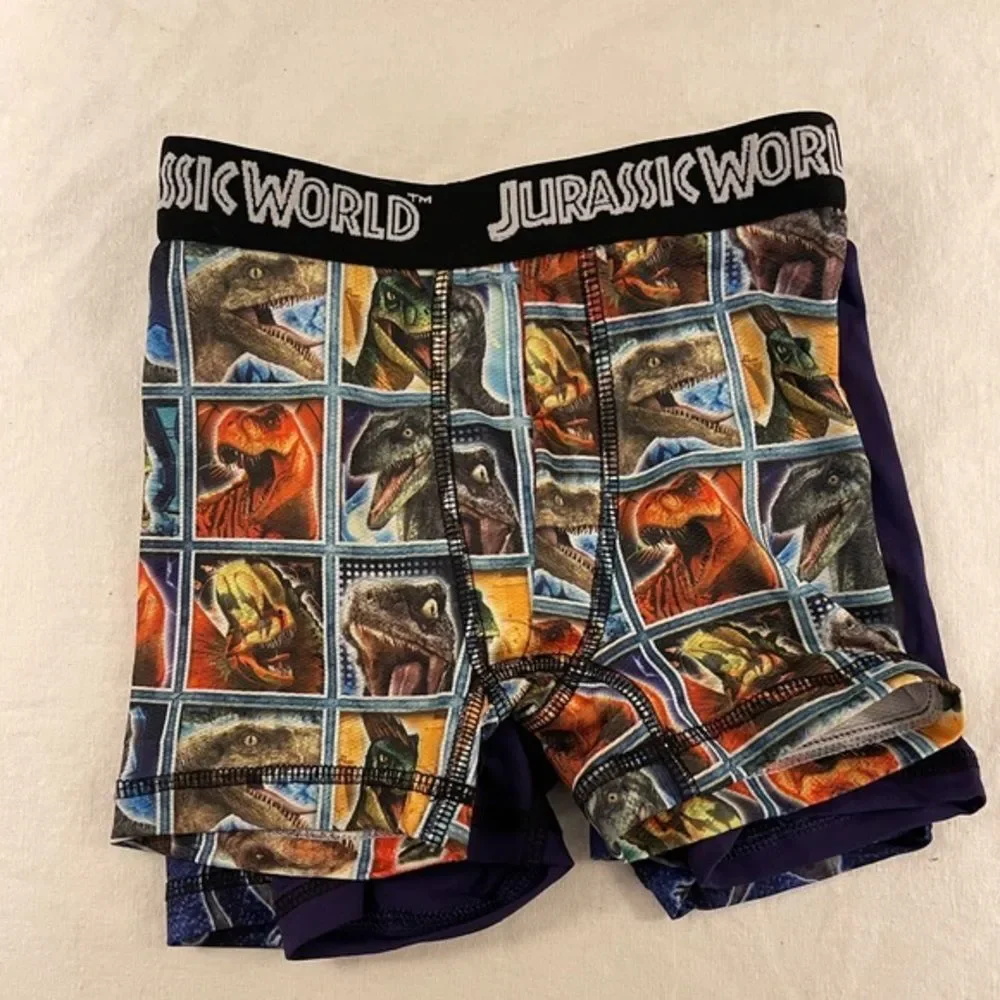 3 Pair Jurassic Park Boys Boxer Briefs Size 4‎